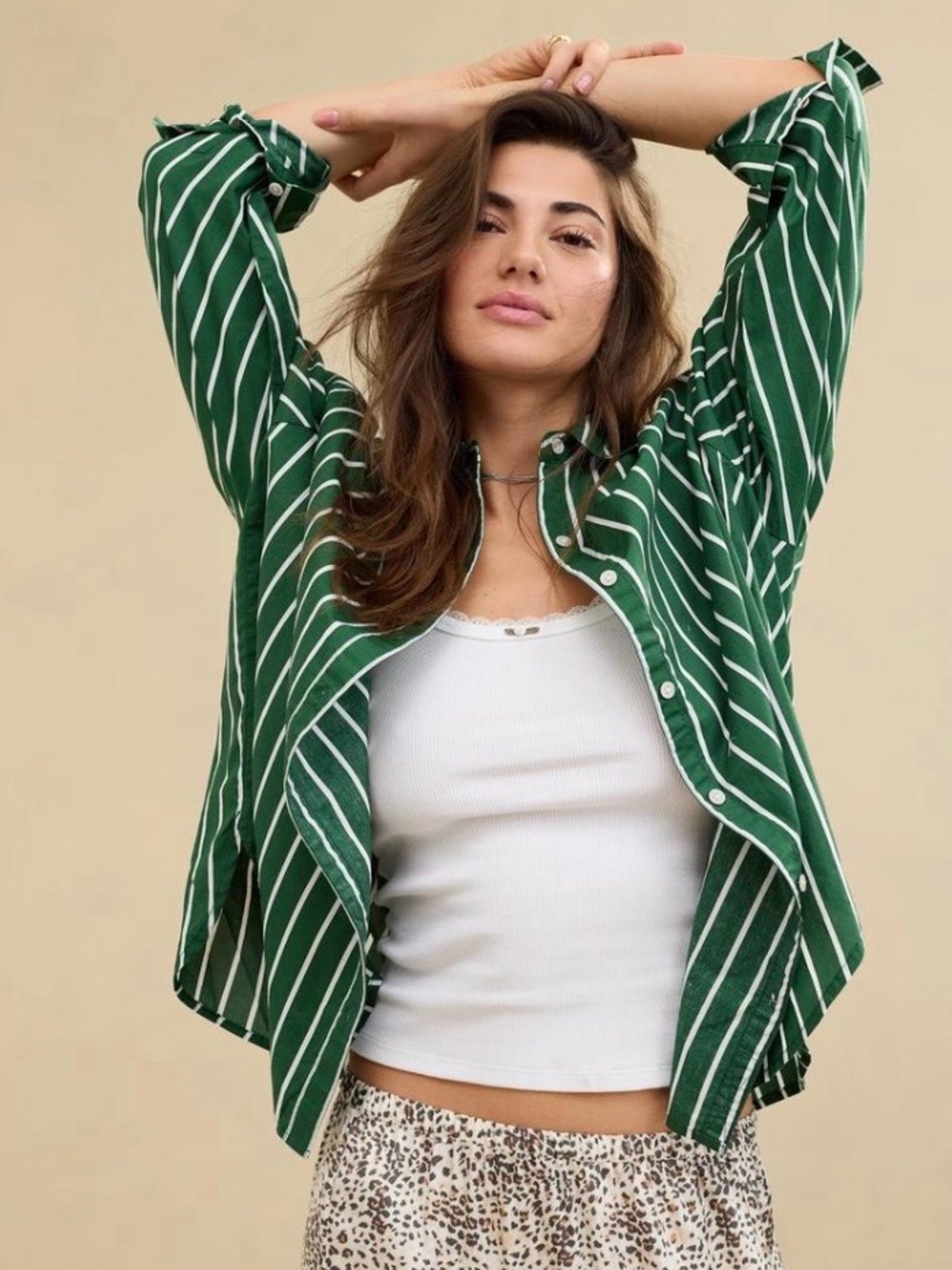 NWT Aerie Good Day Button Down Shirt size M
